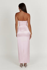 Alanis Strapless Maxi Dress - Crystal Rose