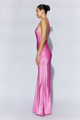 Alena One Shoulder Maxi Dress - Pink