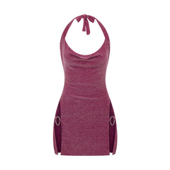 ADIRA MINI DRESS MAGENTA SHIMMER