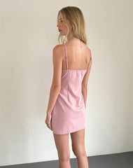 Aketi Mini Dress in Dusky Pink