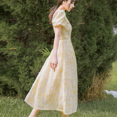 Leeta Embroidered Romantic Vintage-Princess Summer Dress