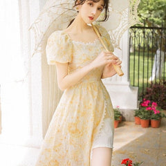 Leeta Embroidered Romantic Vintage-Princess Summer Dress