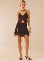 Adorn Halter Top - Dark Mocha