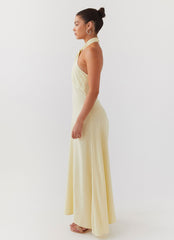 Adrienne Linen Maxi Dress - Lemon