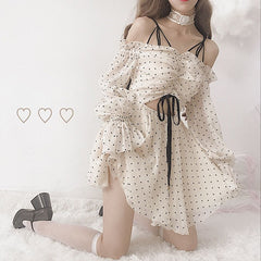 Poppy Heart Chiffon Mini Dress