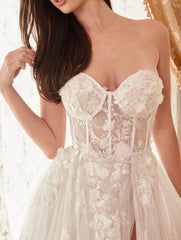 A LINE WEDDING GOWN