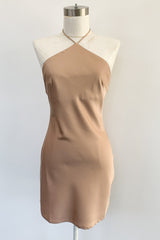 Alba Mini Dress-Nude