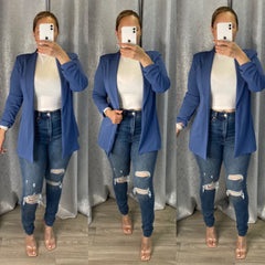 Julian Boyfriend Blazer (Denim)