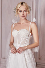 A LINE CORSET WEDDING GOWN